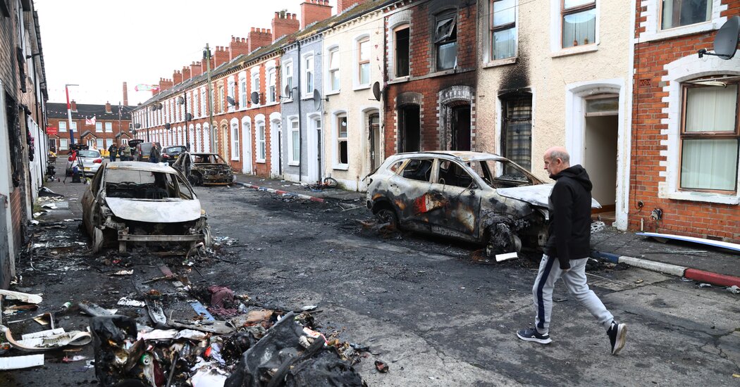 Belfast violence after stabbing attack