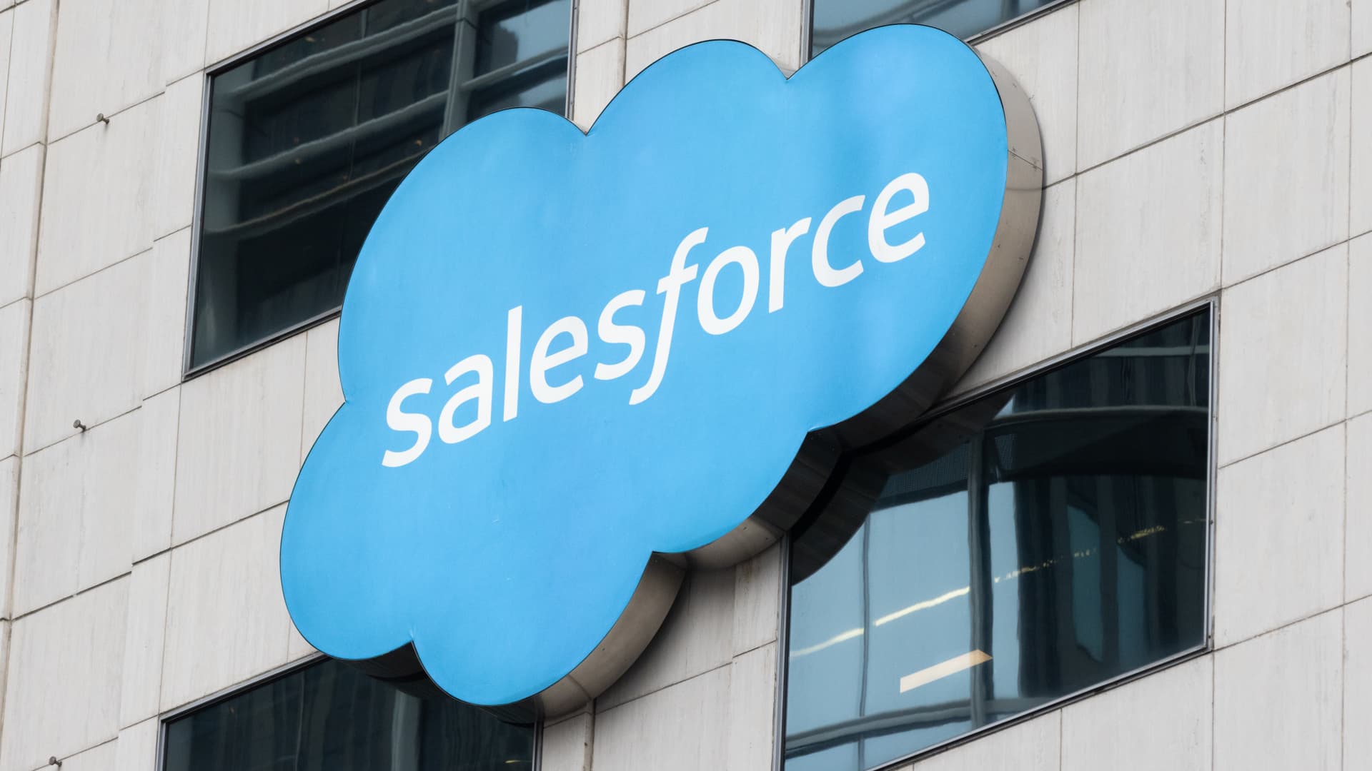 Salesforce headquarters sign