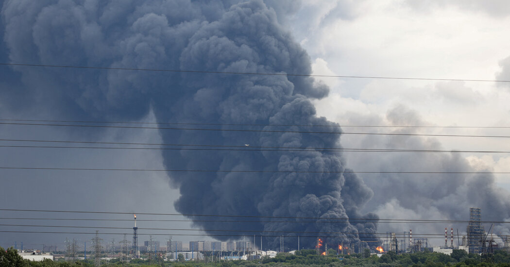 Moscow after drone strike