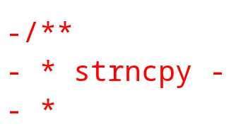 Linux kernel strncpy removal