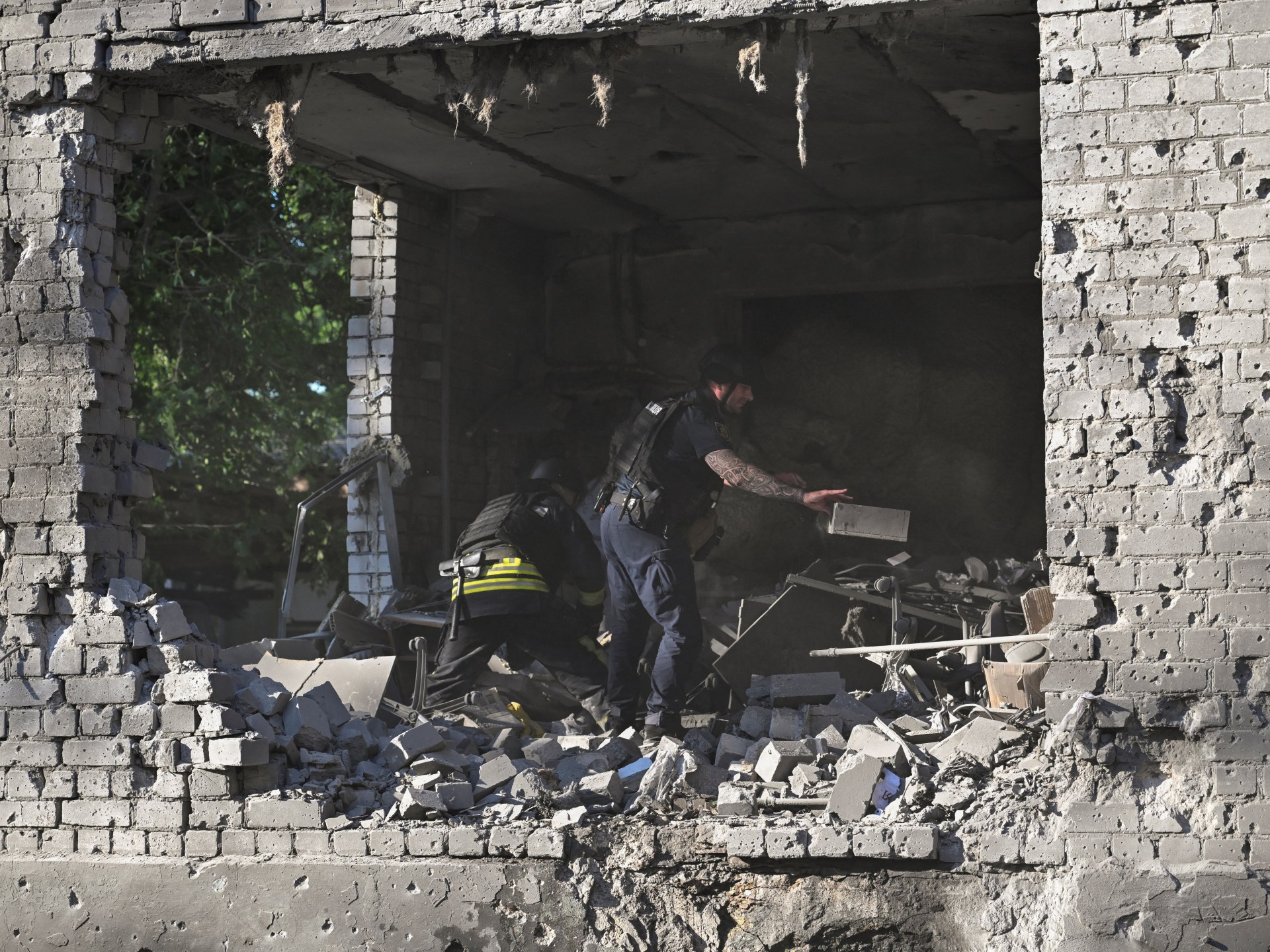 Aftermath in Zaporizhzhia