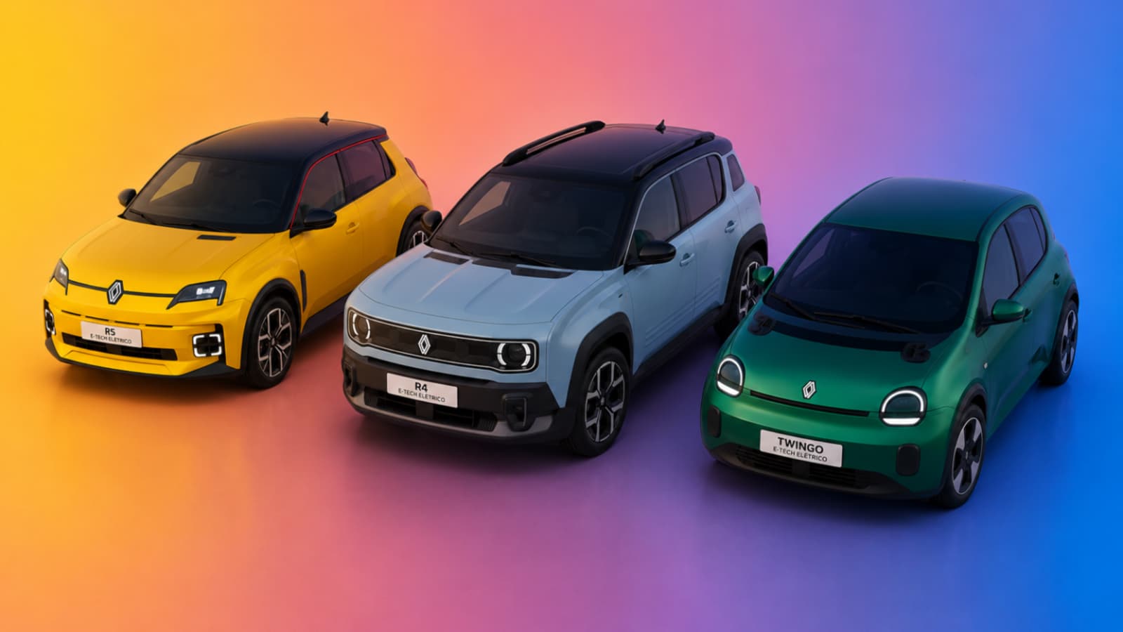 Renault R5, R4, and Twingo compact EVs