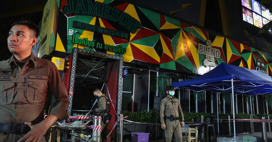 Bangkok pub fire