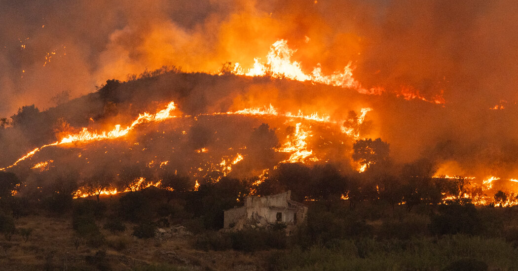 Spain wildfire in Almeria province