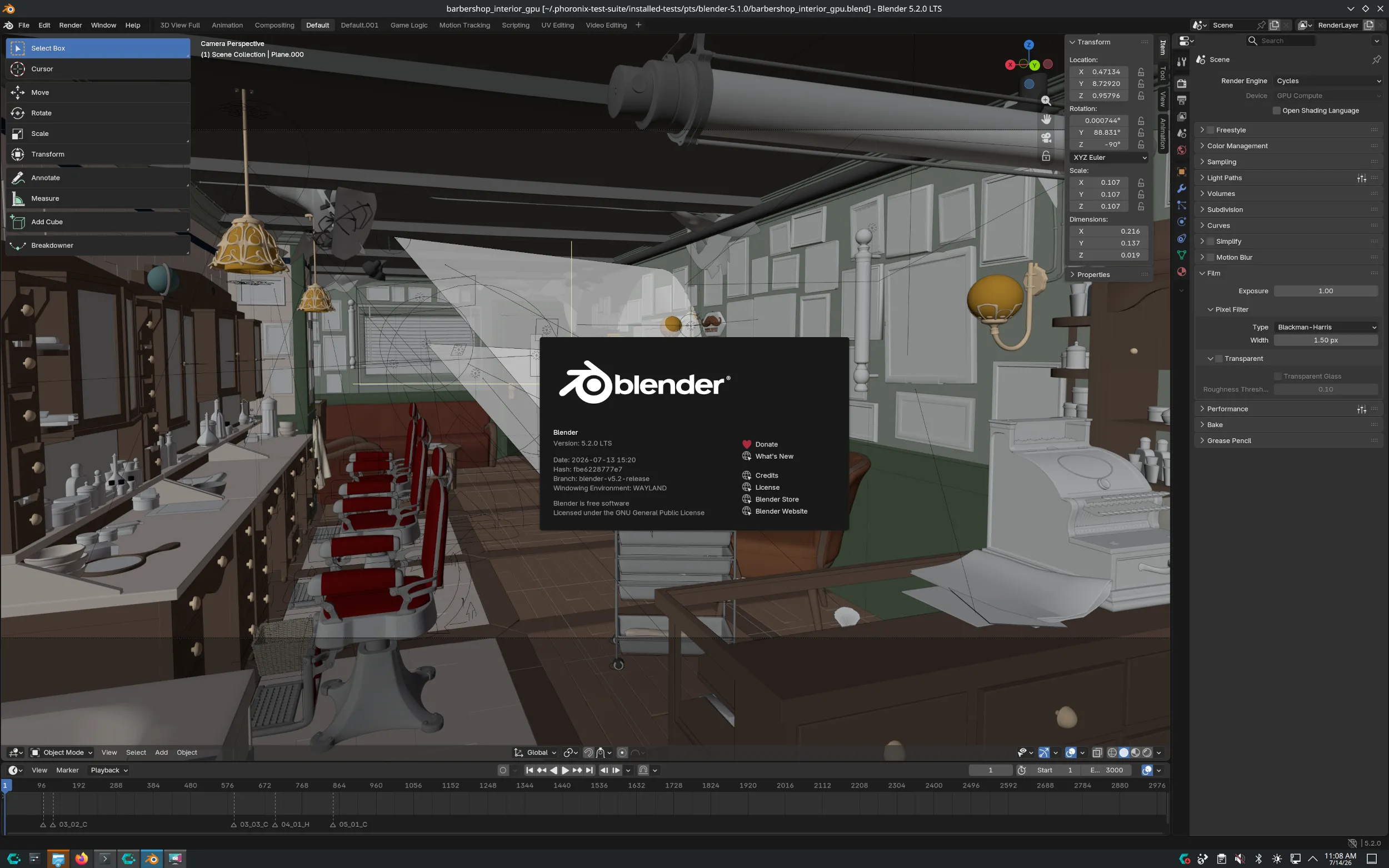 Blender 5.2 LTS release artwork