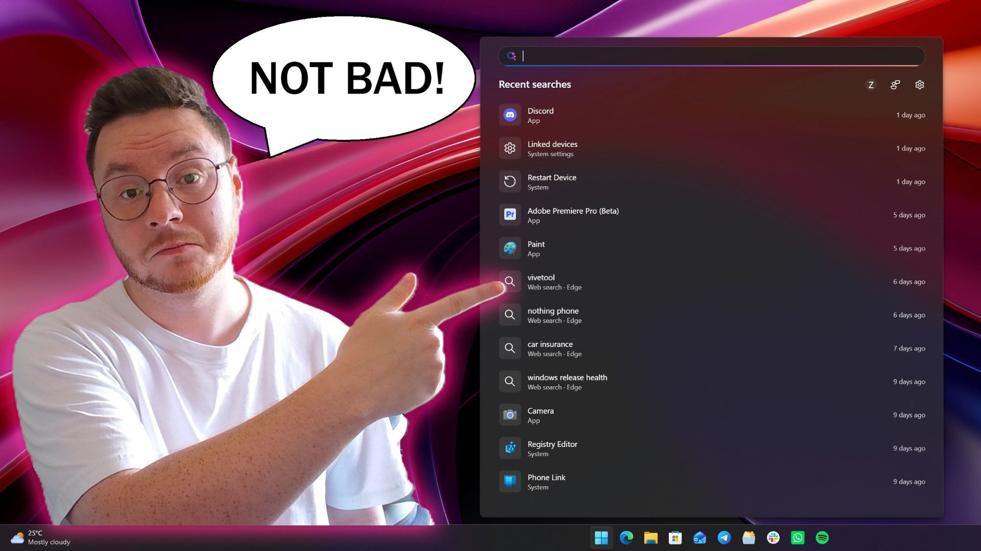 Windows 11 new search experience