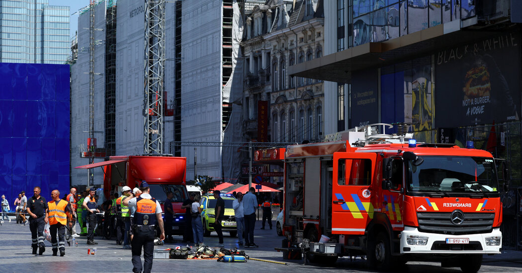 Brussels fire aftermath