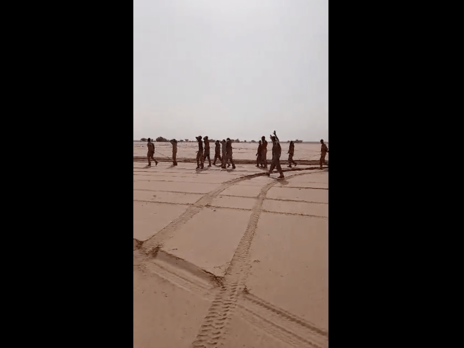 Malian security forces after an attack on a military convoy