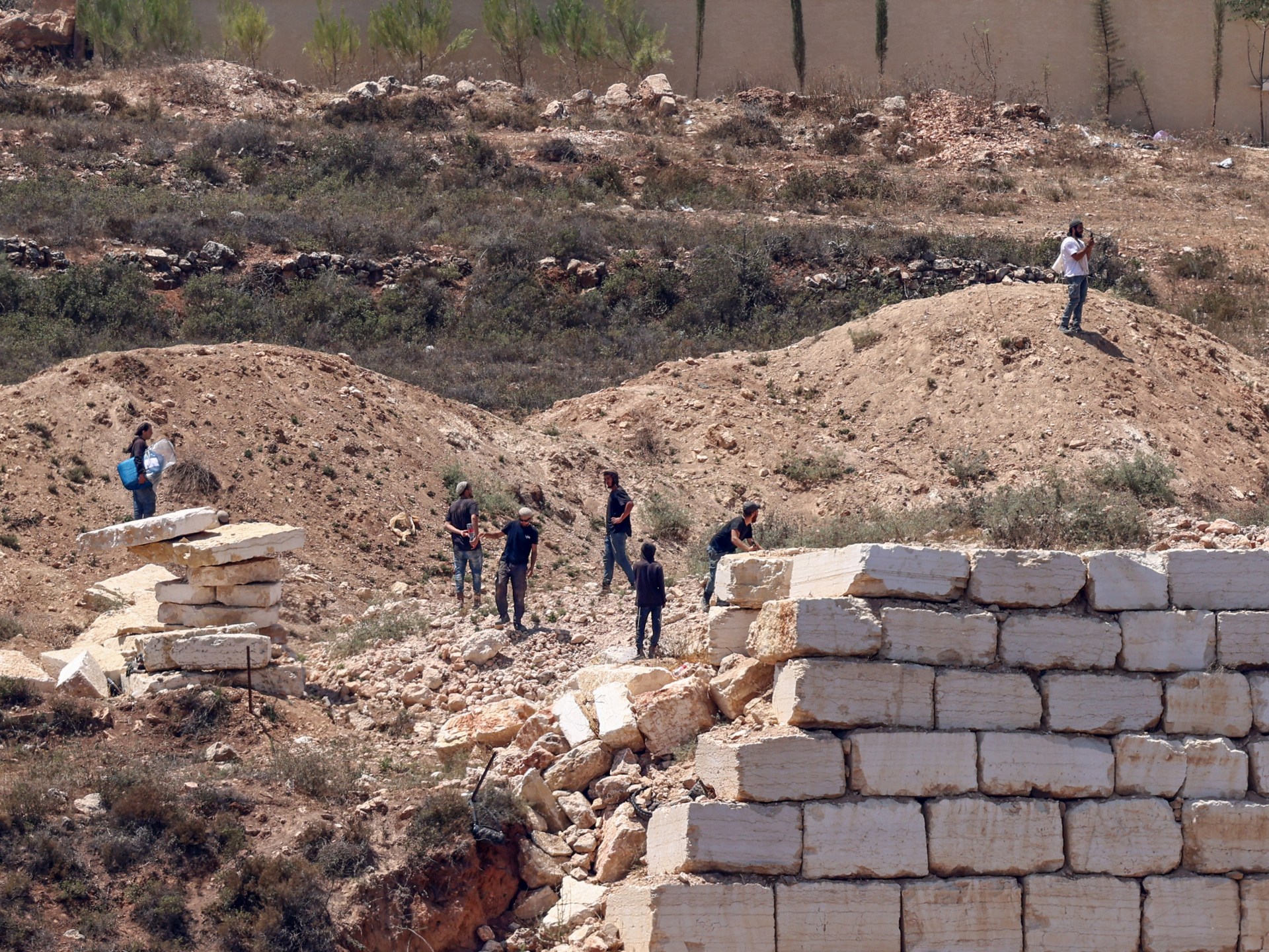 West Bank scene amid settler siege of Palestinian homes