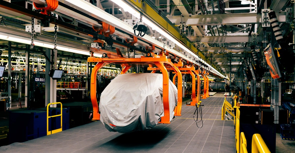 Ford Fathom EV on production line carrier