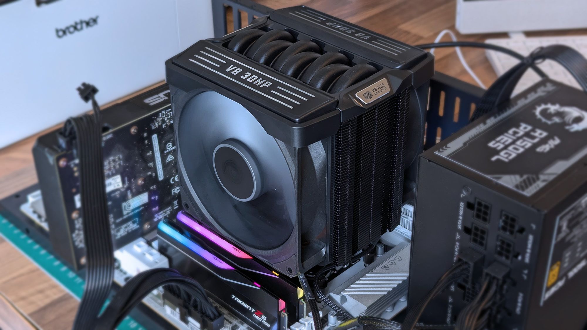 Cooler Master V8 ACE 3DHP CPU cooler with V8 engine-inspired design