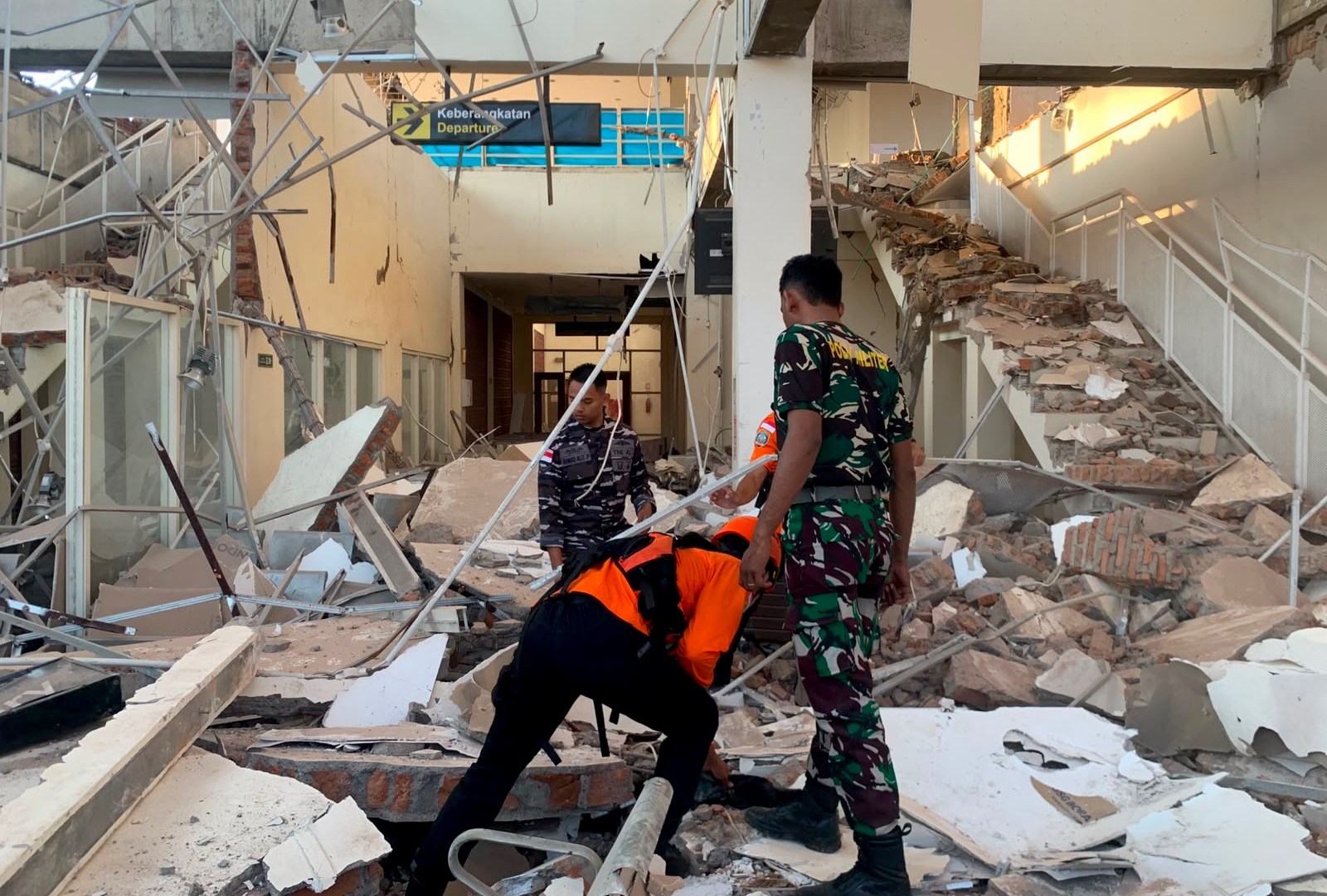 Damage from Indonesia earthquake