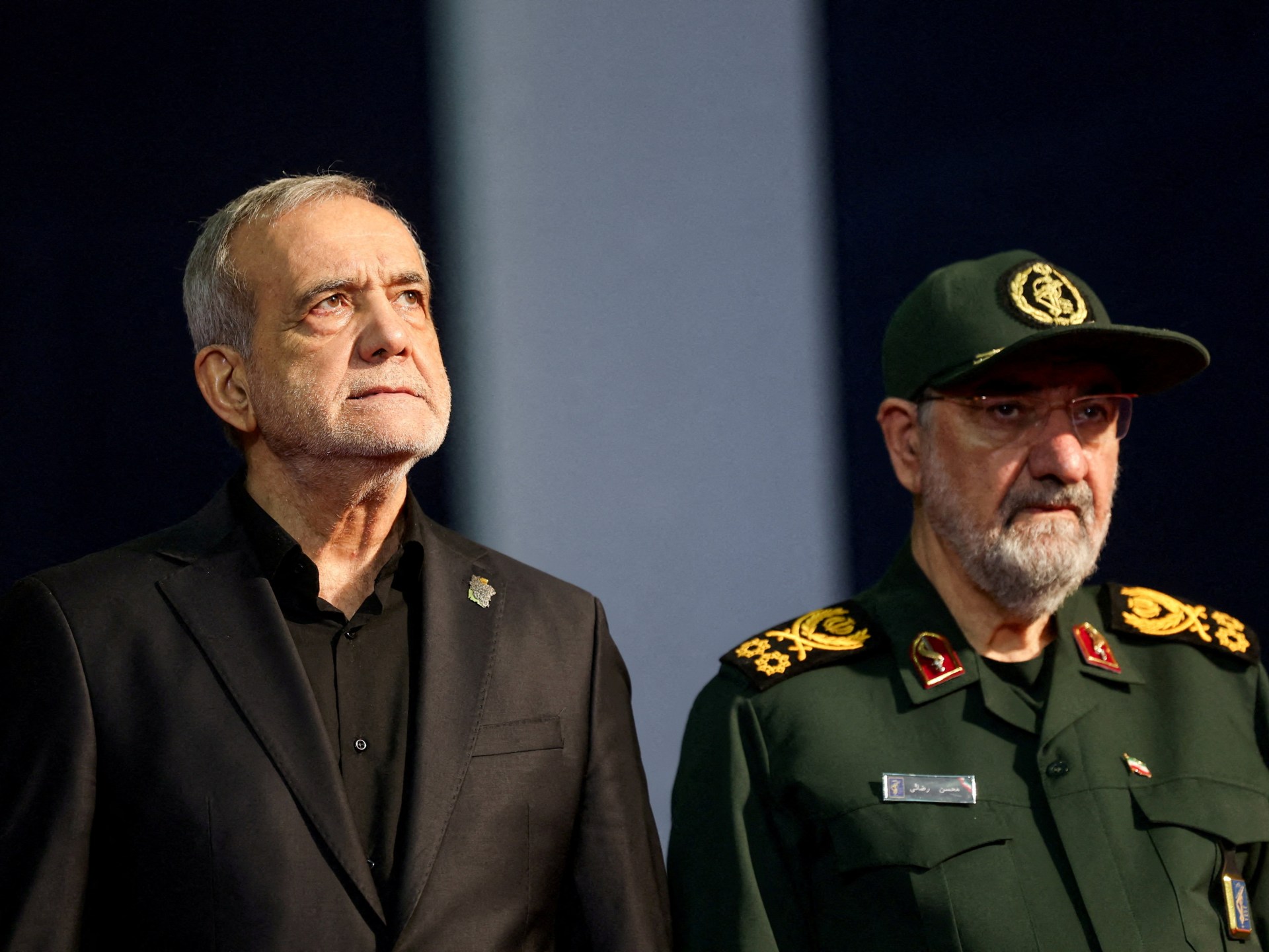 Iranian president claims position of strength in conflict