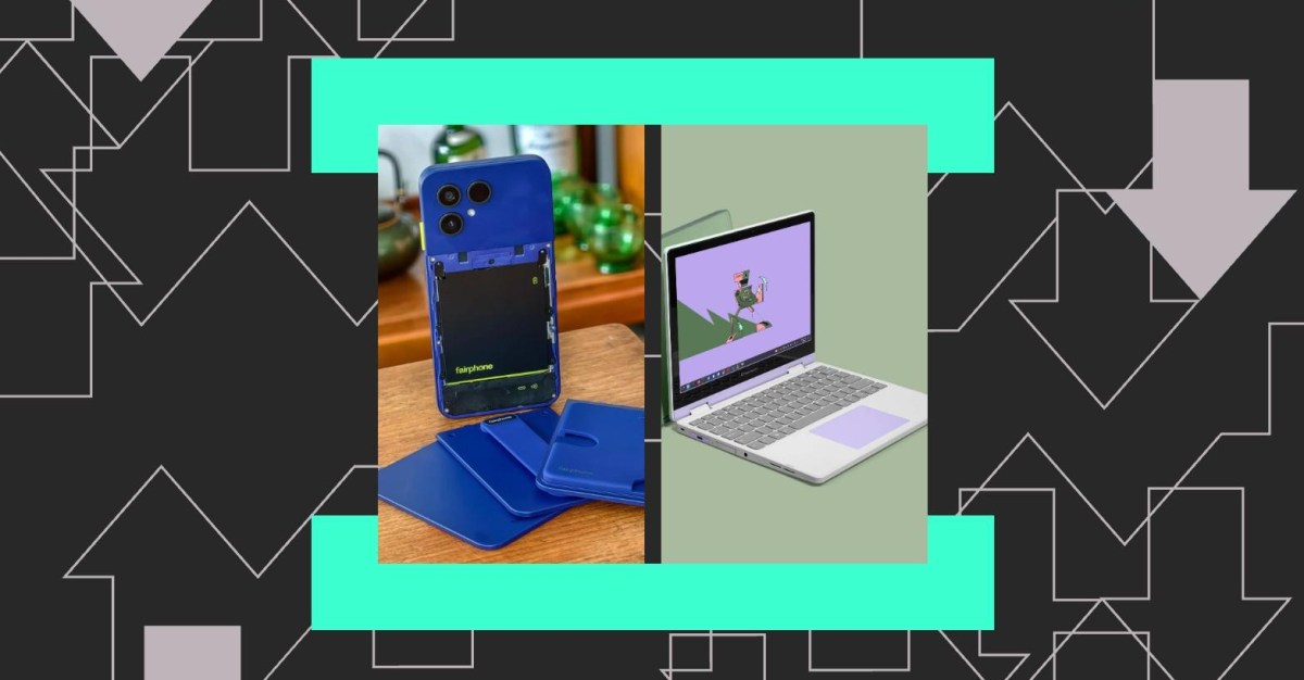 Fairphone 6 Plus and Framework 12 laptop