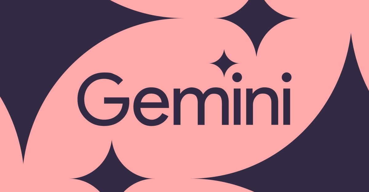 Google Gemini logo and transcription interface