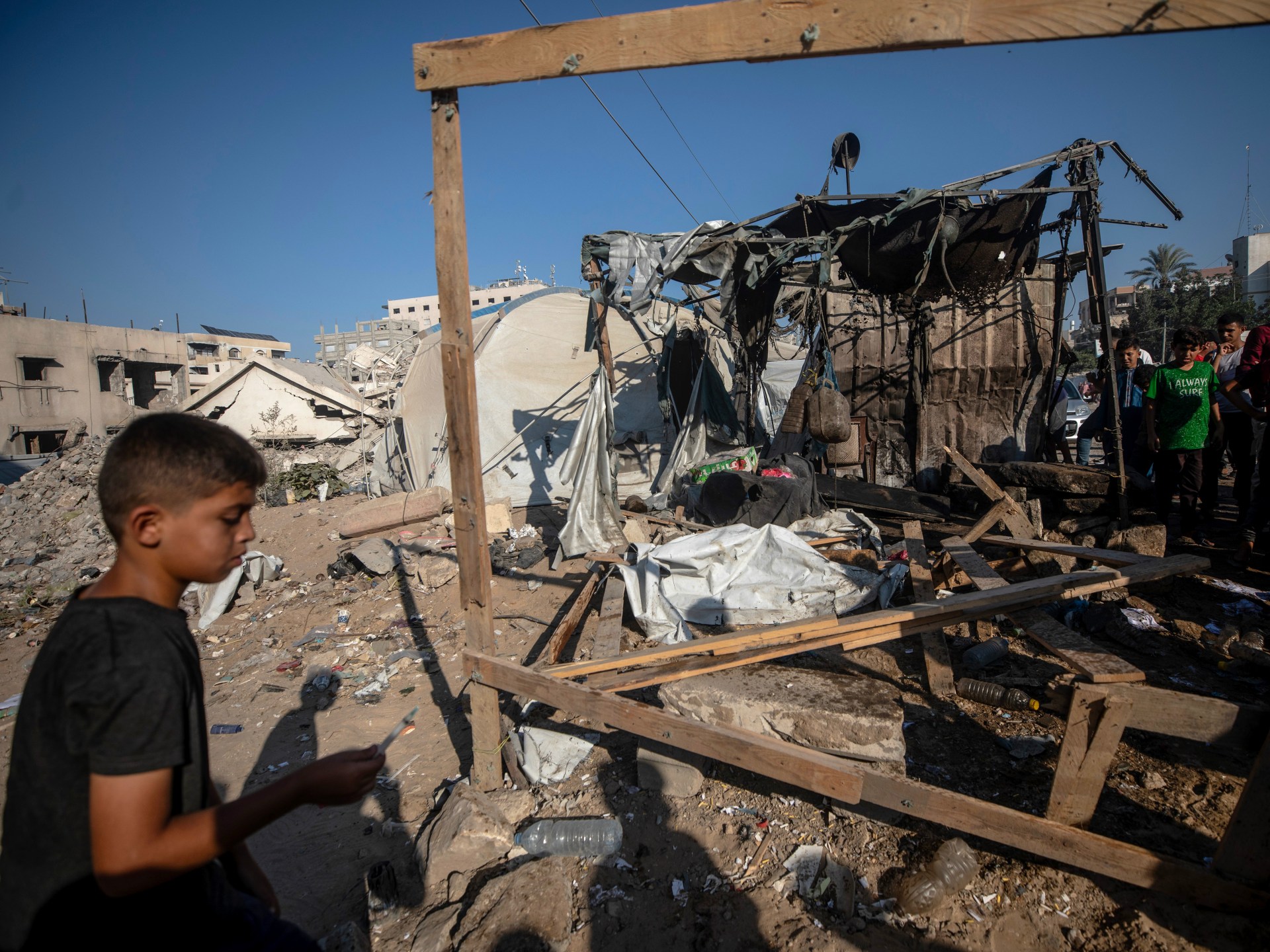 Gaza aftermath of Israeli air strikes
