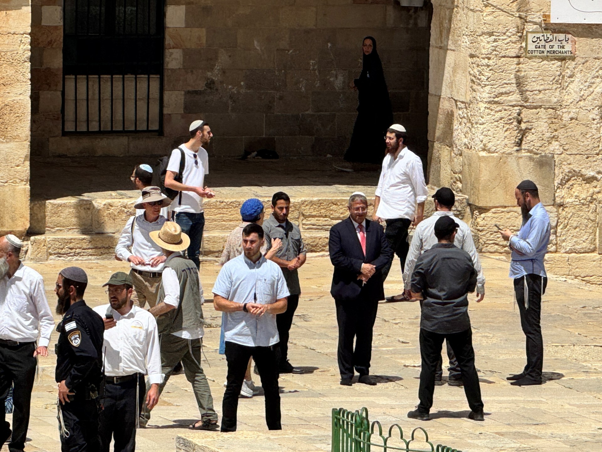 Israeli Minister Ben-Gvir at Al-Aqsa Mosque compound