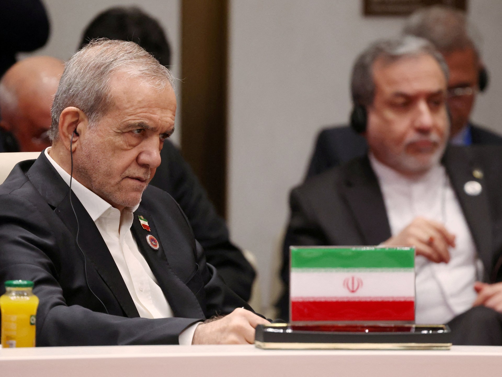 Iranian President Masoud Pezeshkian addresses the nation