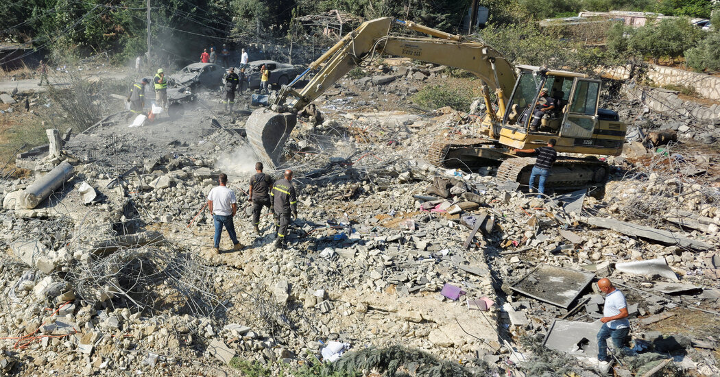 Smoke rises over southern Lebanese villages following Israeli airstrikes