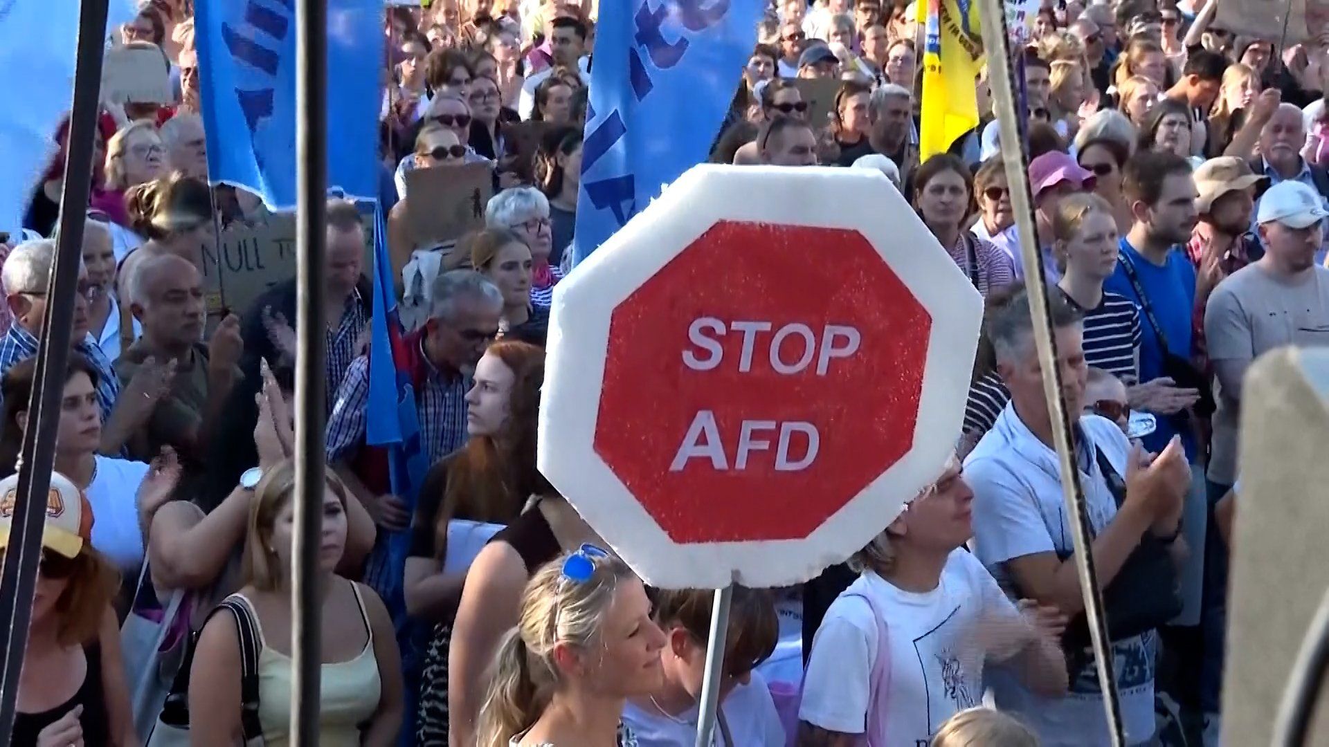 Anti-AfD protest rally in Cologne