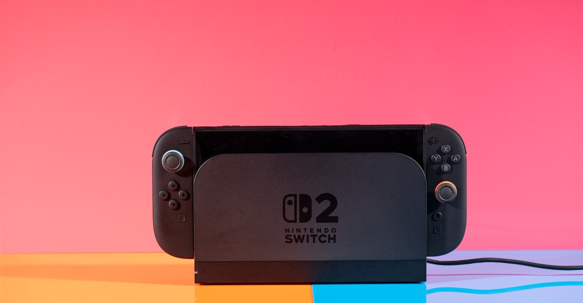 Nintendo Switch 2 in docking station