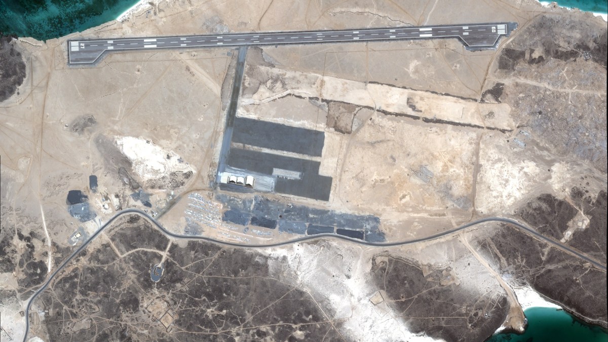 Houthi forces in Yemen near the Red Sea coast