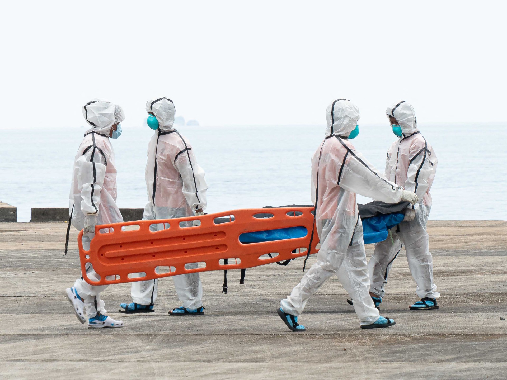 Rescue operations after the Philippine ferry fire