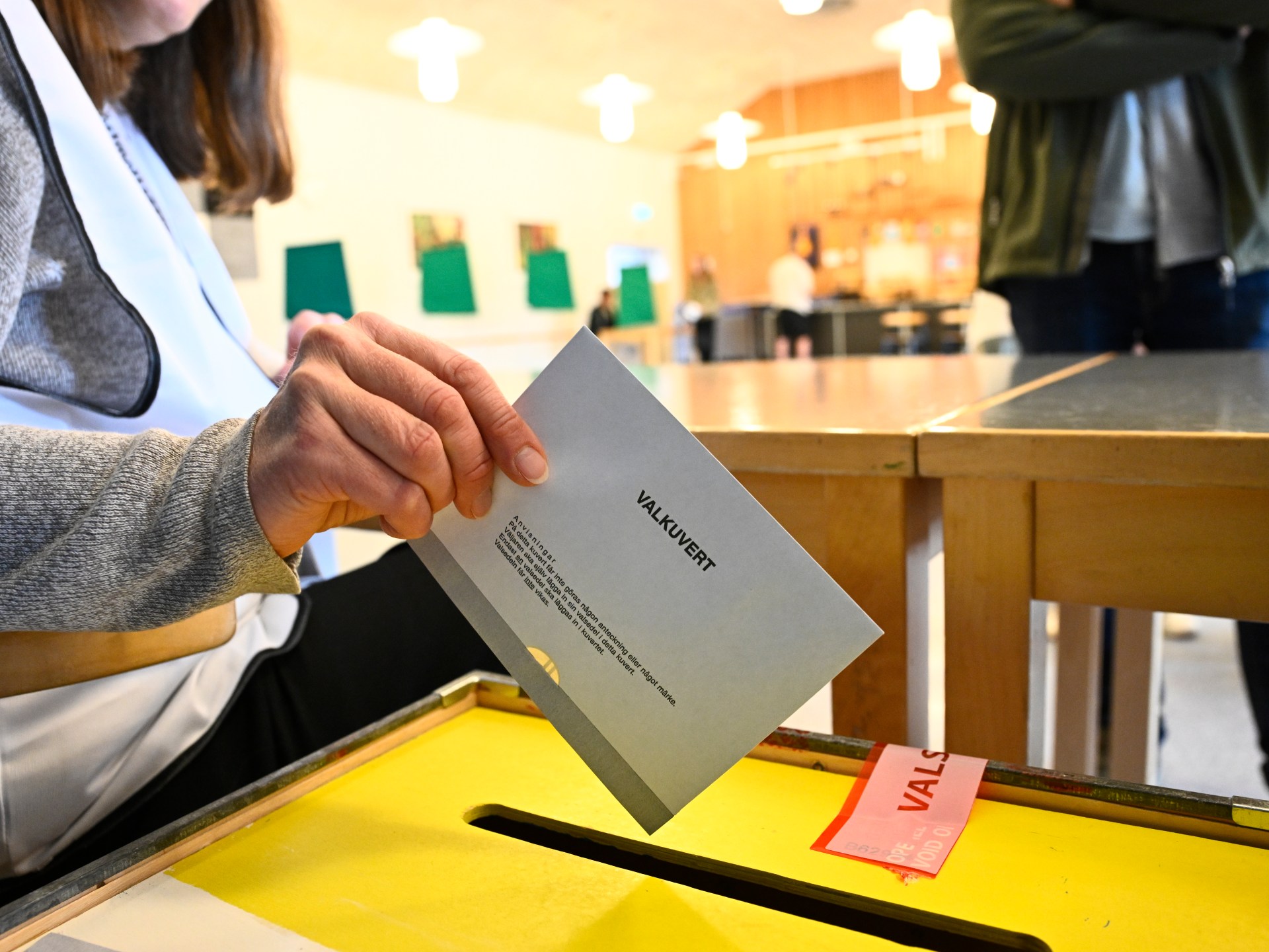 Swedish voters cast ballots in a national election