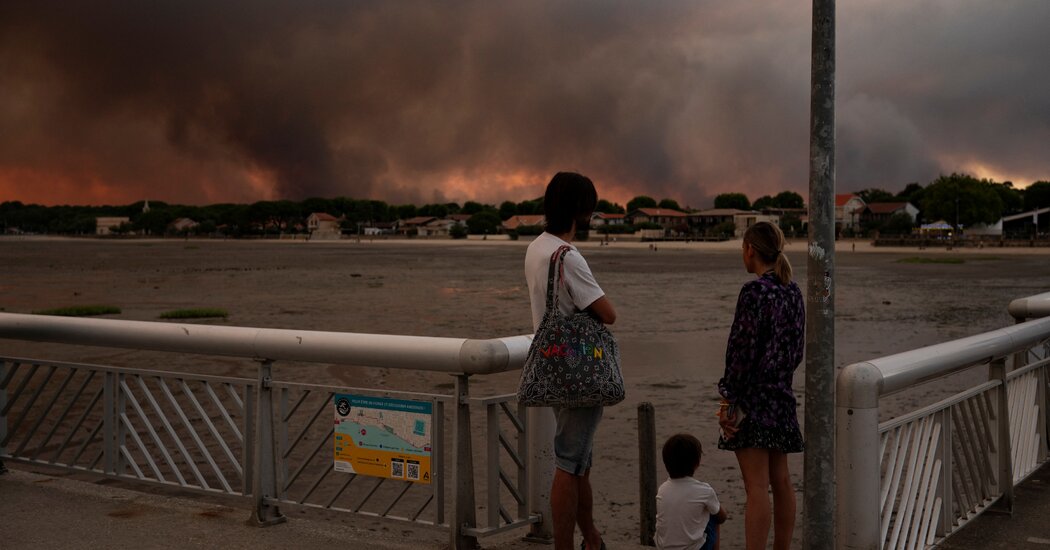 Climate change impact imagery