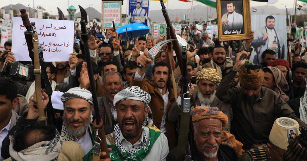 Houthi-controlled territory in Yemen amid the widening advance