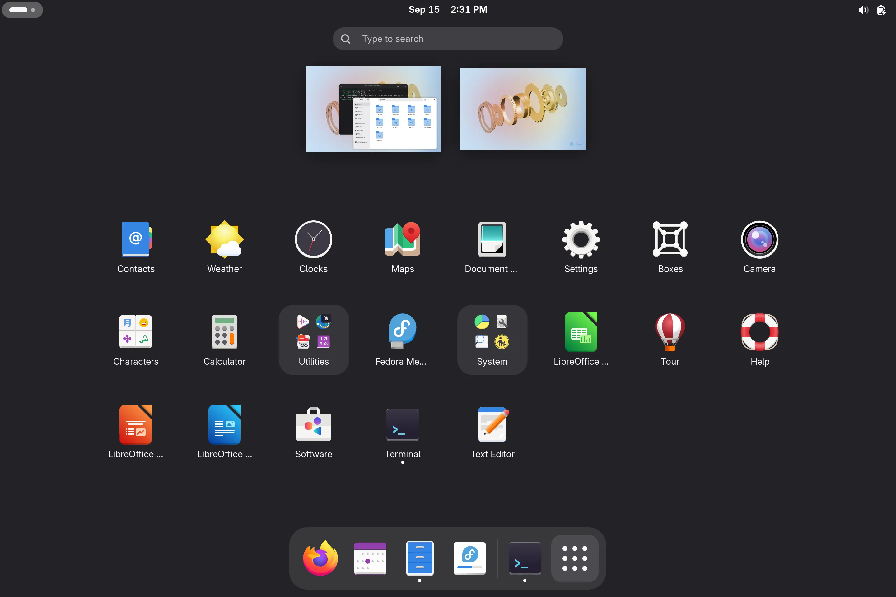 GNOME desktop environment