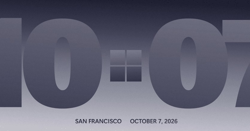 Windows logo on dark background