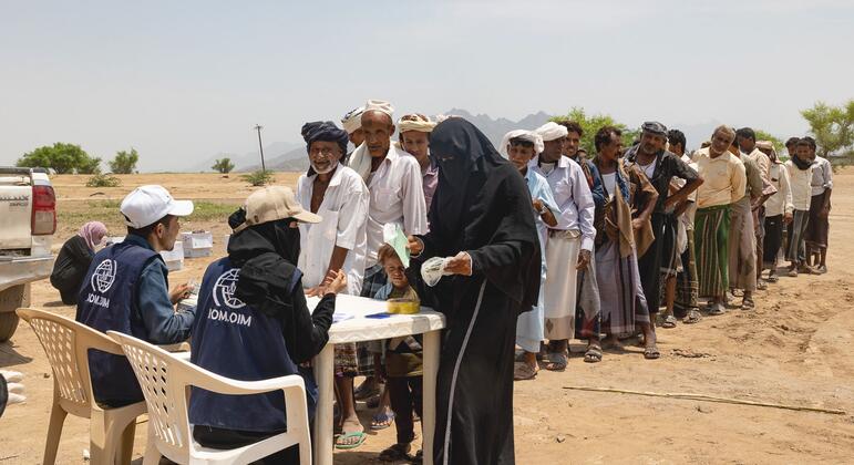 Displaced people in Yemen