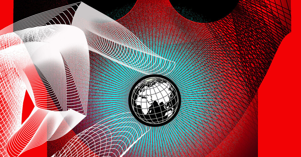 Illustration representing AI-driven influence operations