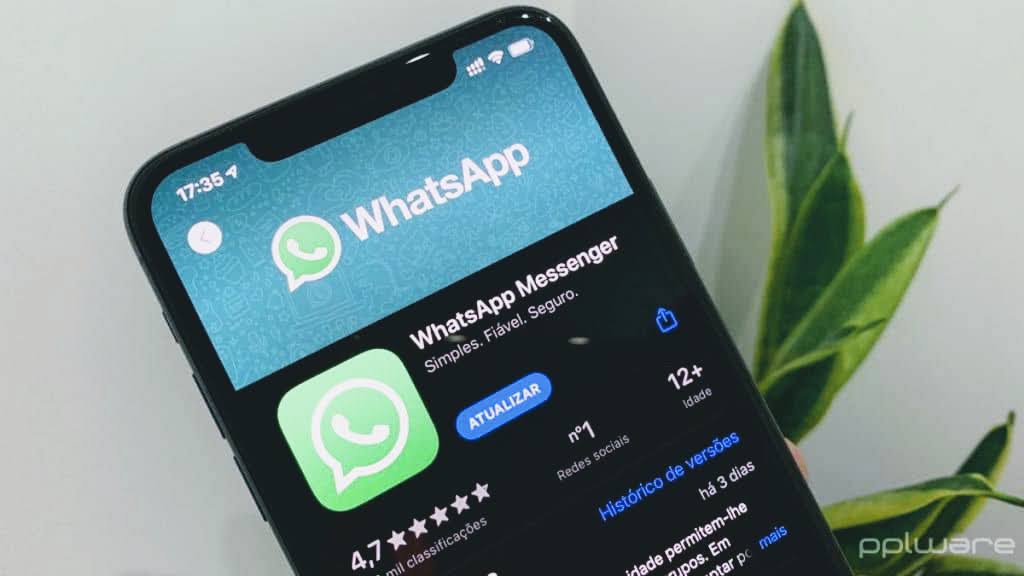 WhatsApp app icon on an iPhone home screen