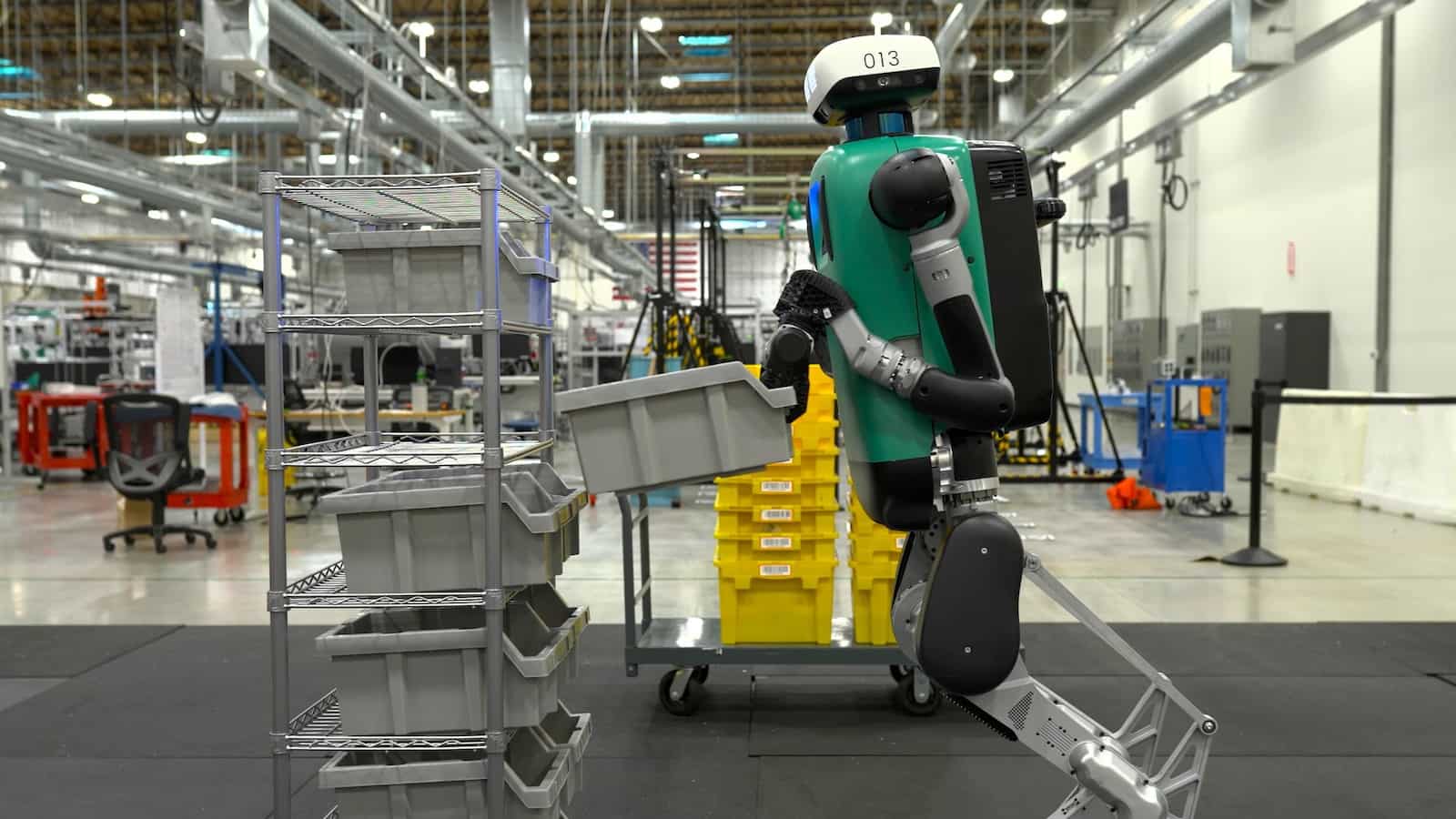 Toyota factory robot assembling a vehicle