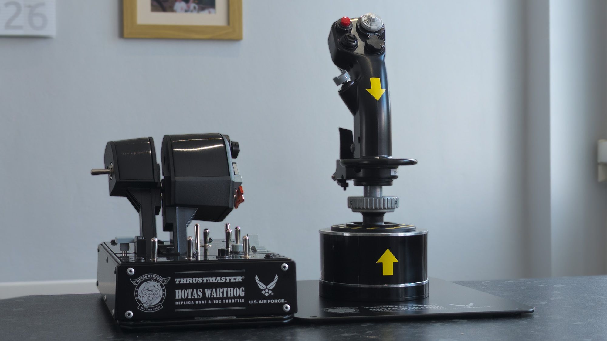 Flight control stick and throttle assembly