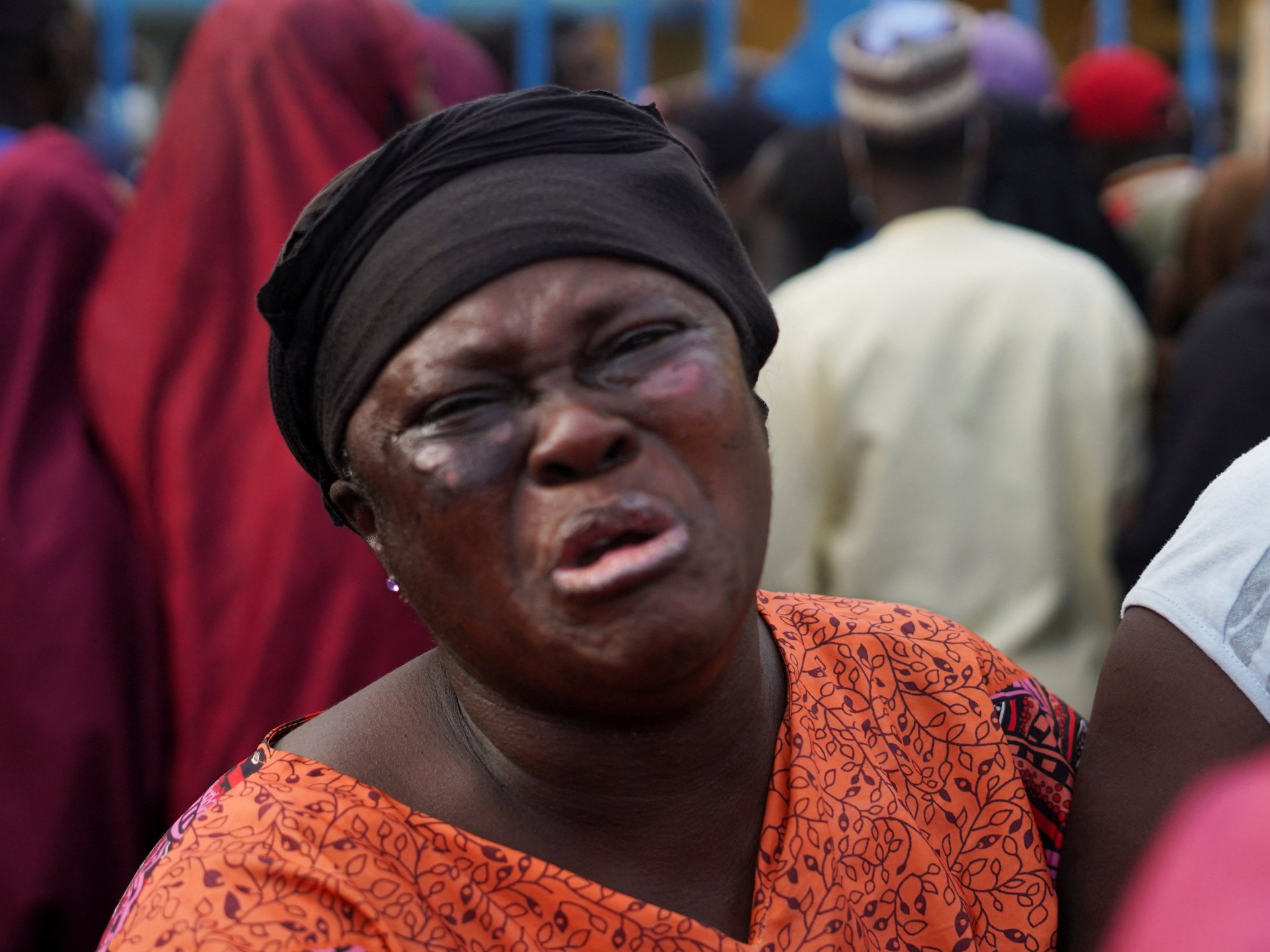 Nigeria protest scene