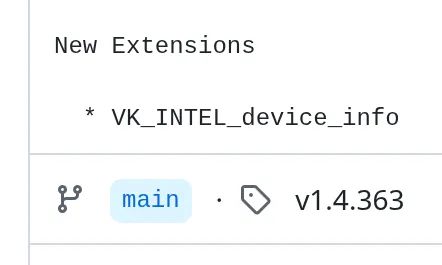 Vulkan graphics framework