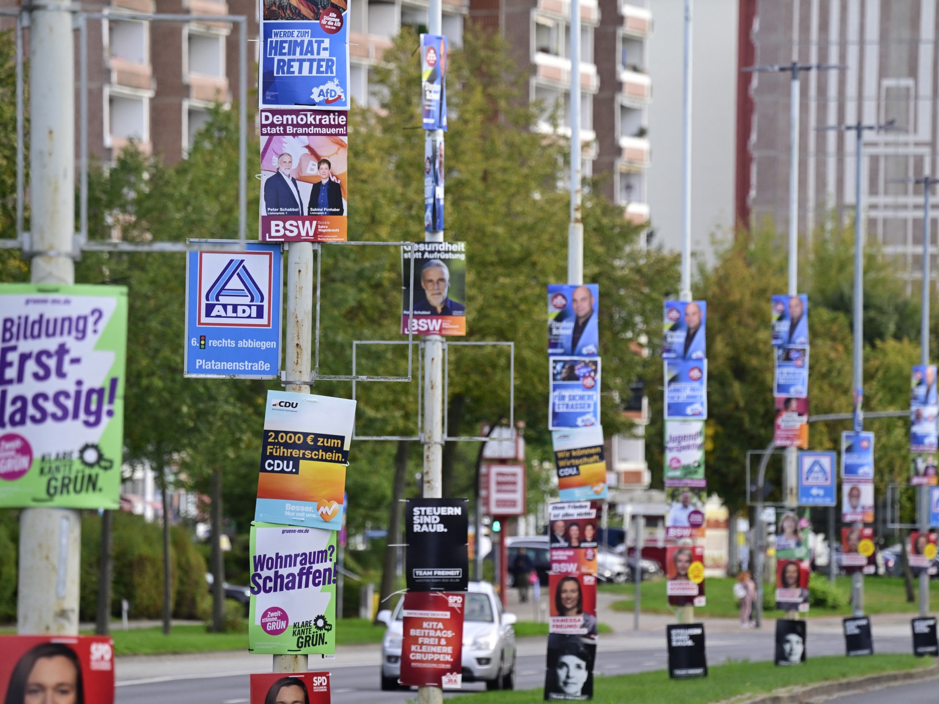 German voters line up for regional elections