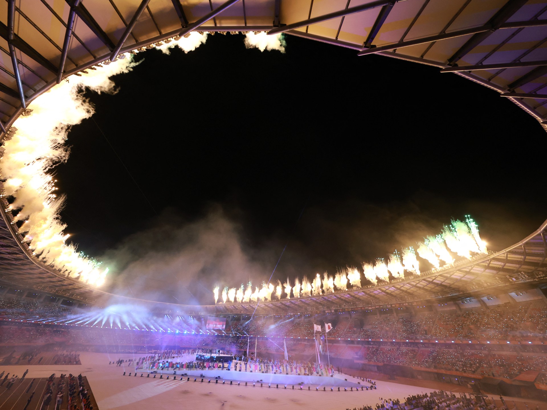 Asian Games opening ceremony setup in Japan