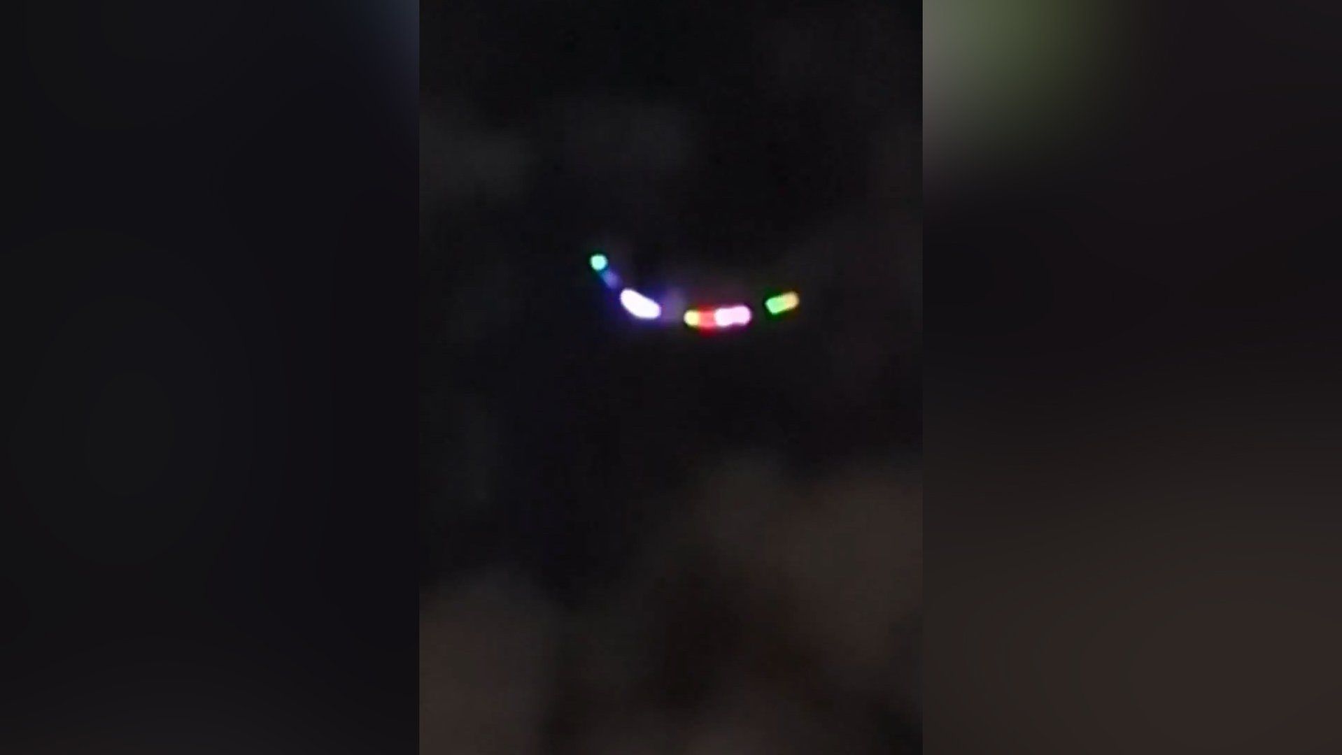 Mysterious object hovering over Tehran skyline