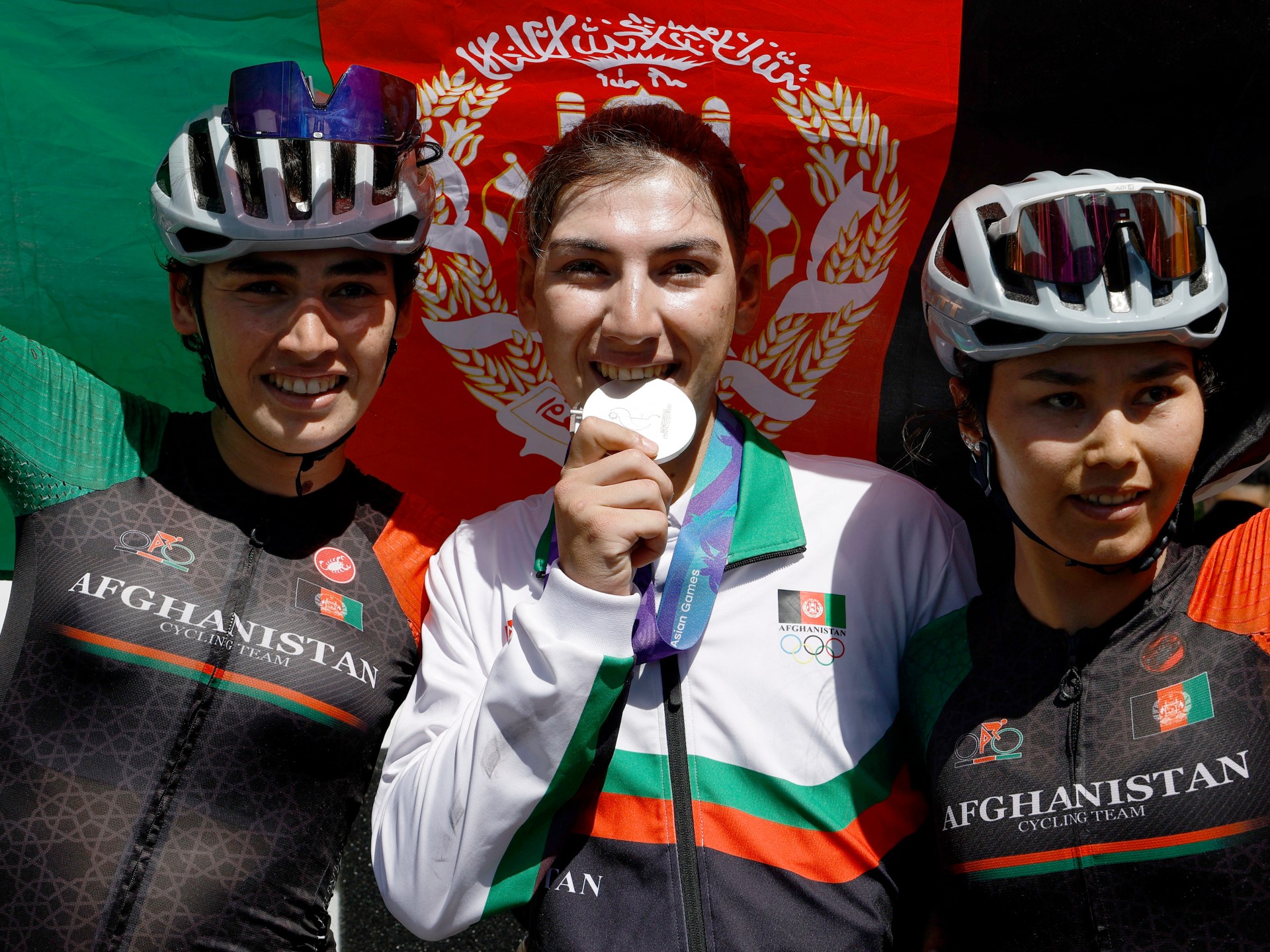 Fariba Hashimi, Afghan cyclist who escaped Taliban rule, earns Asian Games silver medal