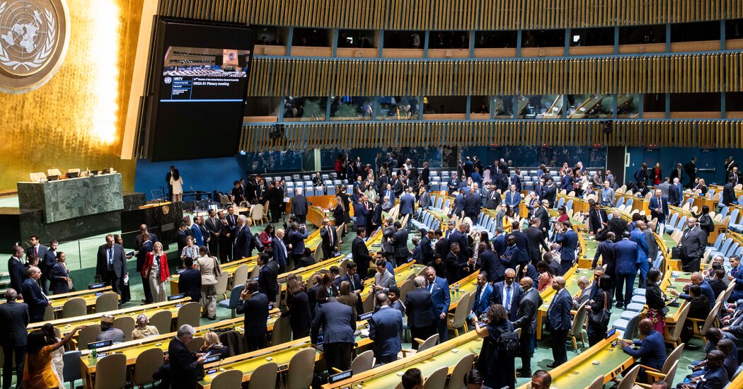 President Trump at UN General Assembly podium