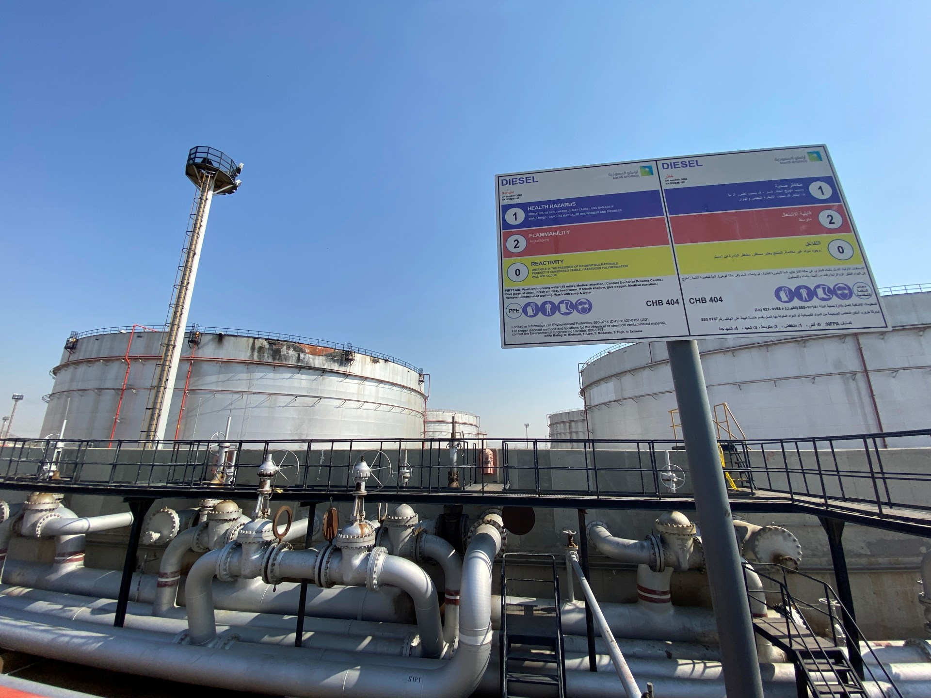 Saudi oil facilities and regional security operations
