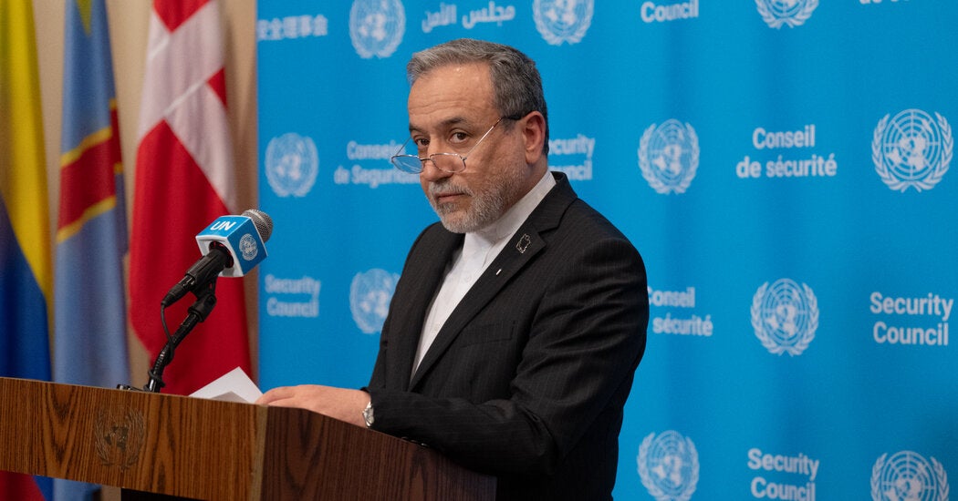 Iran foreign minister at diplomatic talks