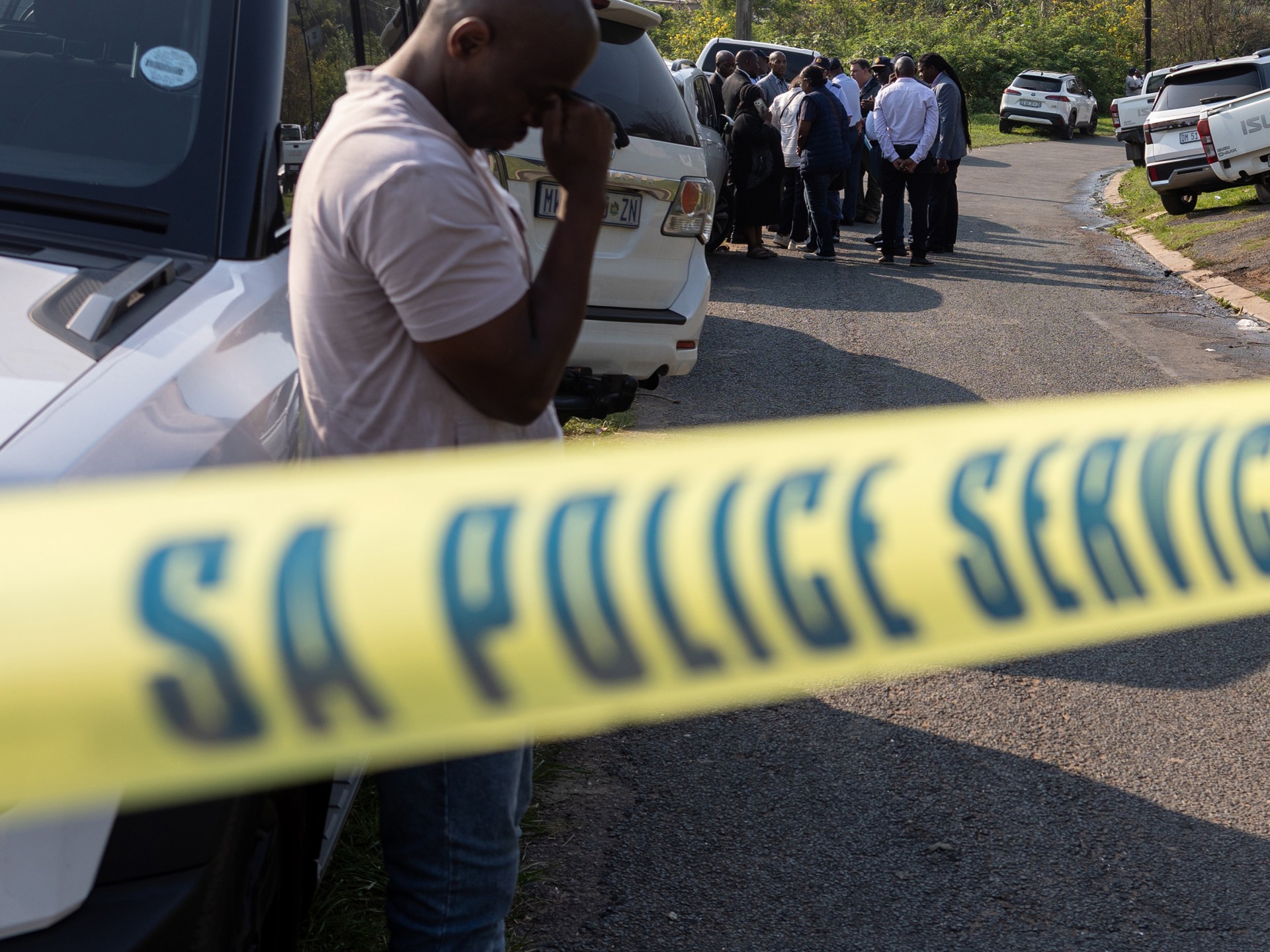 South Africa police responding to shooting incidents
