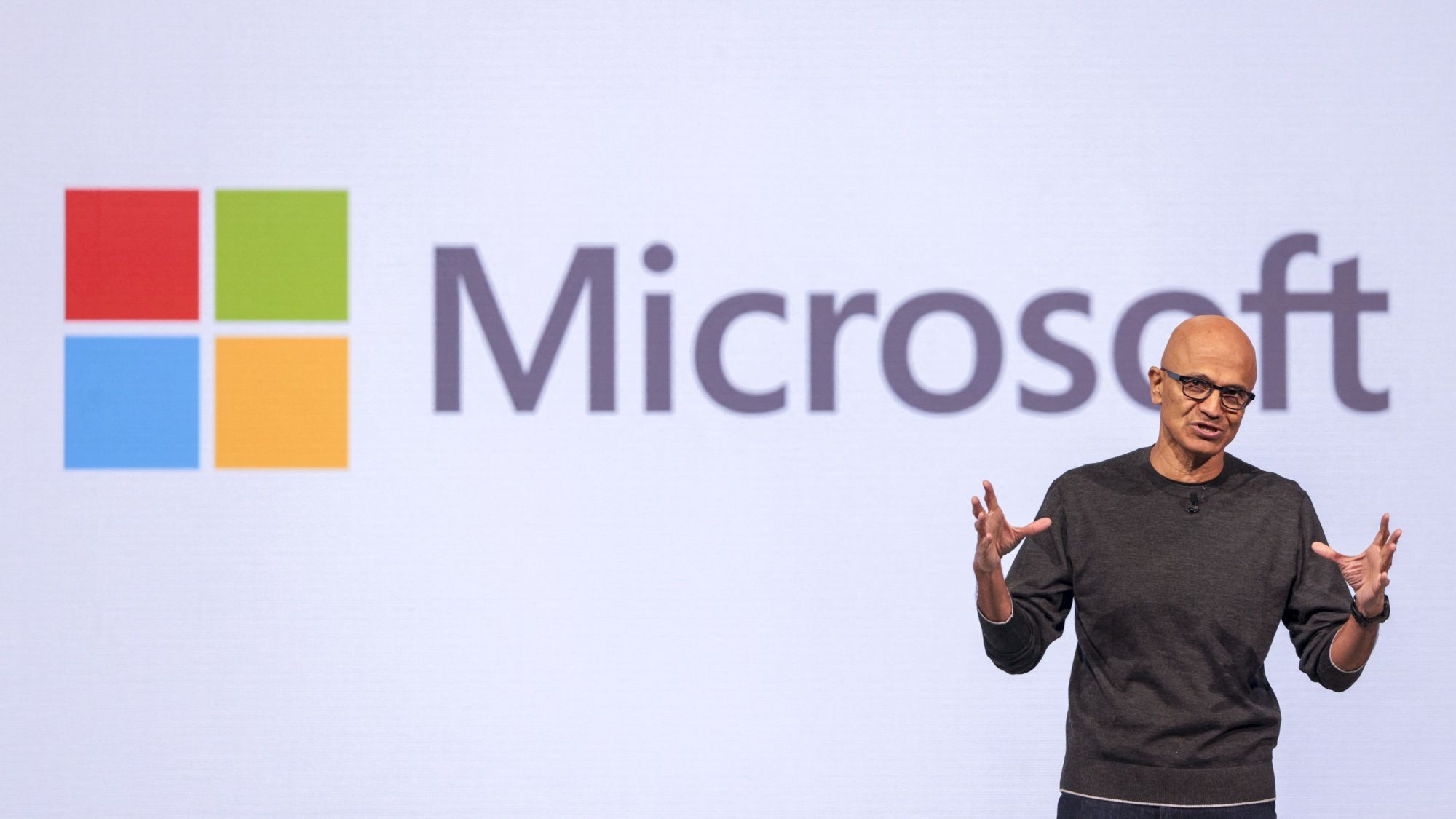 Satya Nadella speaks on AI hype