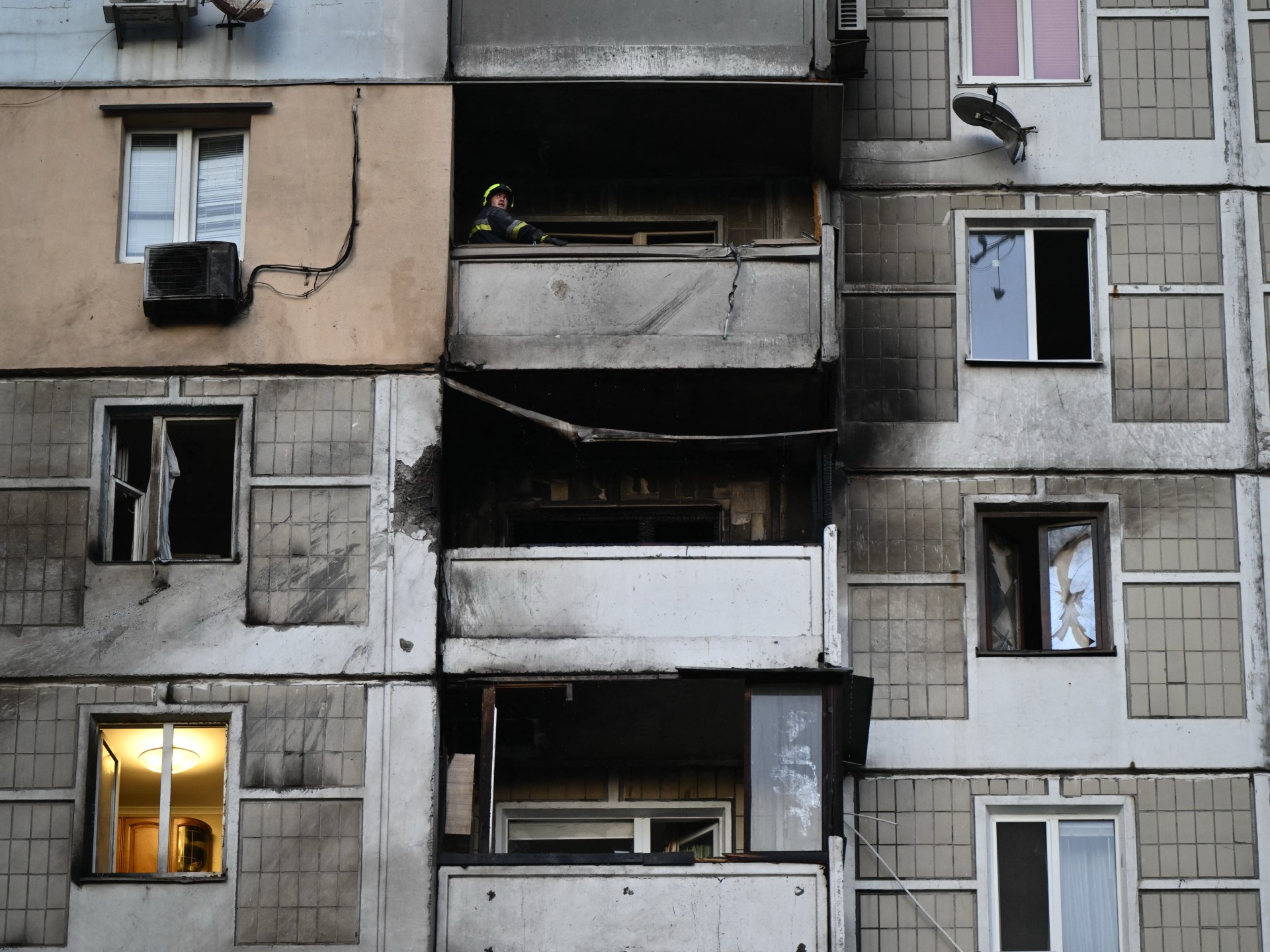 Damage from Russian strikes on Ukrainian infrastructure