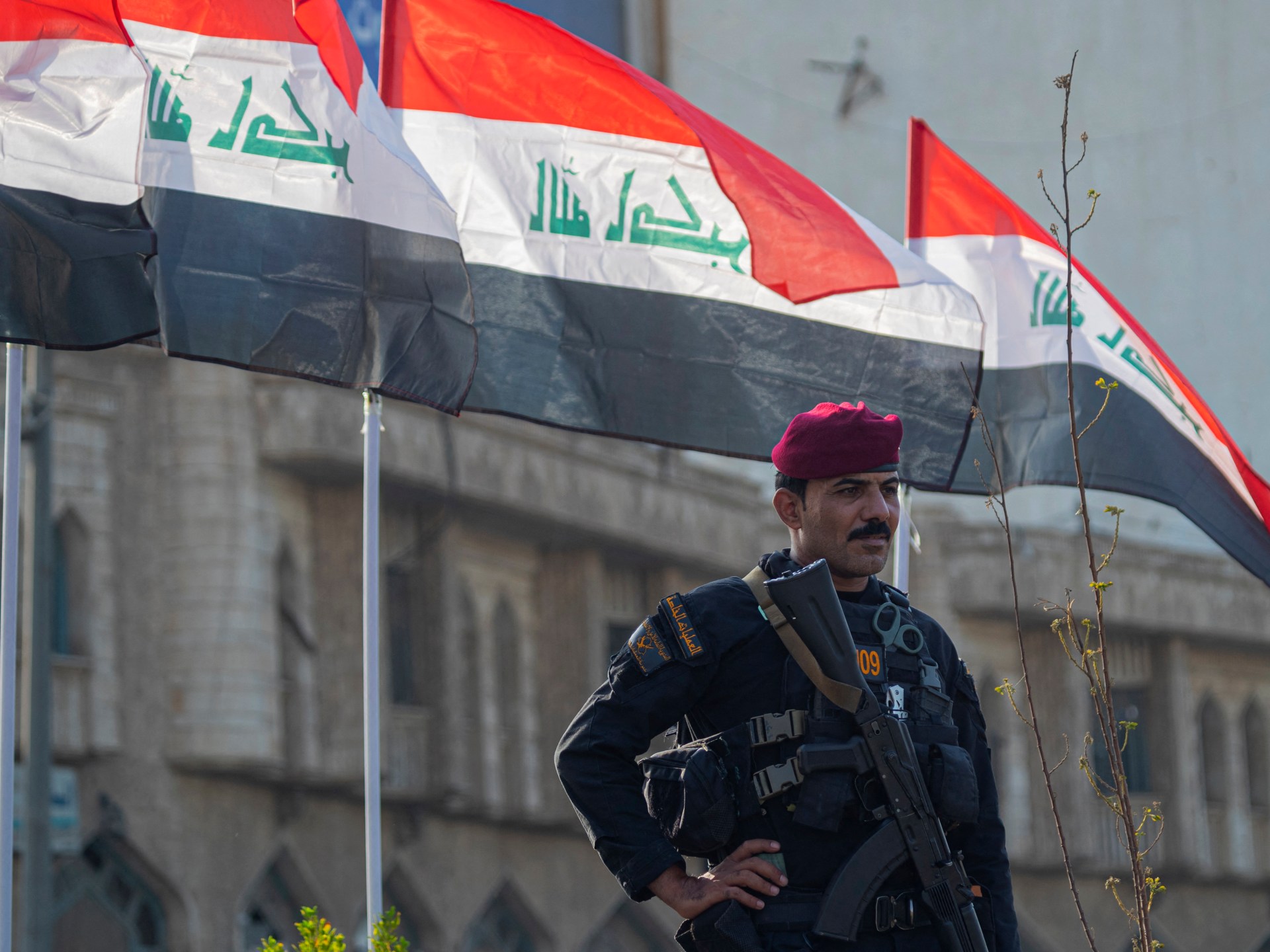 Iraqi security forces and sovereignty celebrations